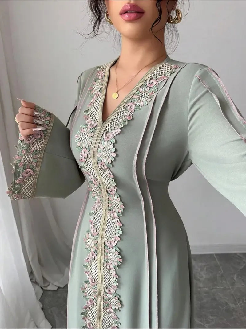 Middle Eastern Women's New Elegant Abaya Muslim